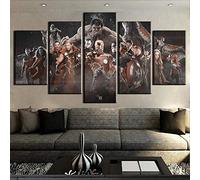 Myrdsio Multi Panel Wall Art 5 Piece Print On Canvas Pictures Avengers Infinity War Art Print Images For Modern Home Decoration 150×80Cm Wallpaper (Completely Framed)