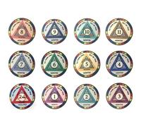 MYRECOVERYSTORE (12) Pack AA Monthly Chips Rainbow Monthly Chips 24hr Newcomer 1-11 Months Rainbow AA 1 Month Chip up to Alcoholics Anonymous 11 Months