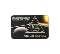 MyRecoveryStore Dark Moon One Day at A Time AA Sobriety Chip Includes 7th Step Prayer (Years 1-50 Offered) Square Recovery Chip (Year 7)
