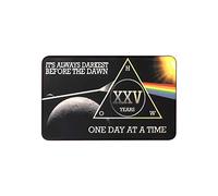 MyRecoveryStore Dark Moon One Day at A Time AA Sobriety Chip Includes 7th Step Prayer (Years 1-50 Offered) Square Recovery Chip (Year 25)