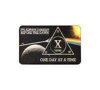 MyRecoveryStore Dark Moon One Day at A Time AA Sobriety Chip (Years 1-50) Square Acrylic Recovery Chip (Year 10)
