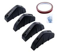 MYRFCSA 4PCS Car Shark Fin Wing Spoiler, for Ford Ranger T9 XL XLT 2023-2025 Triangular Rear Lip Splitter Anti-Crash Protector Auto Decoration Spoiler