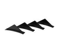 MYRFCSA 4PCS Car Shark Fin Wing Spoiler, for Suzuki S-Cross 2018-2023 2024 Triangular Rear Lip Splitter Anti-Crash Protector Auto Decoration Spoiler,A