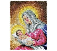 Myriad Choices DIY Latch Hook Rug Kit, Home Decor, 50 cm x 38 cm, Acrylic Wool & Polyester, Unisex, All Ages, Not Foldable