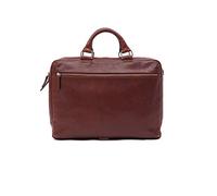 MYRIADS BRIGHTON: Vegetable Tanned Genuine Leather Office Laptop Briefcase Bag [For Laptops up to 15.6”], Brown, Standard size, Laptop Bags & Cases