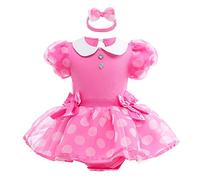 MYRISAM Baby Girls Minnie Princess Birthday Romper Tutu Dress Christmas Halloween Costumes w/Headband Hot Pink 12-18M