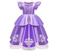 MYRISAM Girls Sofia Princess Halloween Costume Rapunzel Fancy Party Cosplay Dress Up Fariy Tale Birthday Christmas Dress 11-12T