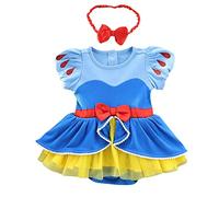 MYRISAM Halloween Costumes for Baby Toddler Girls Snow White Princess Birthday Bodysuit Romper Tutu Dress w/Headband 3-6M