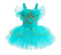 MYRISAM Jasmine Princess Leotards for Baby Girls Ballet Dance Tutu Skirted Ballerina Dress Birthday Party Halloween Costumes 4-5T