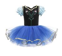 MYRISAM Princess Leotards for Girls Ballet Dance Tutu Skirted Ballerina Dress Anna Birthday Fancy Party Carnival Halloween Costumes 4-5T