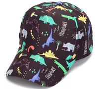MyrkalaToy Kids Dinosaur Baseball Cap, Dinosaur Hat Summer Sun Hat Adjustable Trucker Cap Visor Cap for Boys Dinosaurs Fans Gifts 2-8 Years Blue