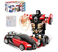 MyrkalaToy Transforming Robot Toy Car for Boys Robotic Toy Car for Boys Friction Vehicle Handy Transforming Robot Toys Educational Gifts for Kids, Birthday