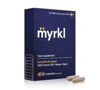 Myrkl, Unique Formula Helps Reduce Tiredness and Fatigue |Probiotics, L Cysteine, and Vitamin B12 Helps with Morning Energy | Food Supplement, Natural, Vegan, 30 Capsules