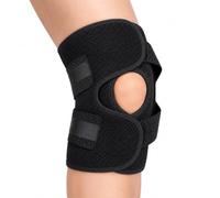 MYRLOFT Adjustable Knee Support for Men and Women, Open Patella Knee Brace with Side Stabilisers and Double Straps, Breathable Sports Knee Support for Running, Gym and Walking
