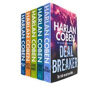 Myron Bolitar Series Books 1 - 5 Collection Set by Harlan Coben (Deal Breaker, Drop Shot, Fade Away, Back Spin & One False Move)