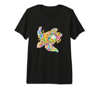 Myrtle Beach Colorful Tie Dye Sea Turtle Retro Graphic Premium T-Shirt