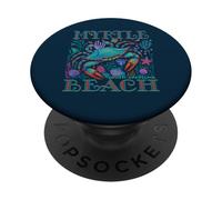 MYRTLE BEACH SC BLUE CRAB SUMMER BEACH VACATION GIFTS PopSockets Adhesive PopGrip