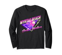 Myrtle Beach South Carolina 80s Retro SC Vacation Souvenir Long Sleeve T-Shirt