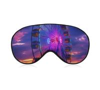 Myrtle Beach South Carolina Ferris Wheel Sleep Mask Lightweight Blindfold Eye Mask with Adjustable Strap for Men Women