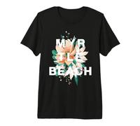 Myrtle Beach South Carolina Palm Sunset Design Premium T-Shirt