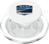 Myrtle Beach South Carolina Pier Night Ocean Stars Moon PopSockets PopGrip for MagSafe