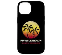 Myrtle Beach South Carolina Retro Sunset Palm Trees Case for iPhone 14