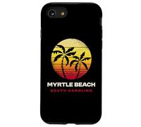 Myrtle Beach South Carolina Retro Sunset Palm Trees Case for iPhone SE (2020) / 7/8