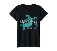 Myrtle Beach South Carolina Sea Turtle Scuba Diving Diver Value Graphic T-Shirt, Women, Black, L