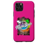 Myrtle Beach South Carolina Surf Retro Sunset Design Case for iPhone 11 Pro