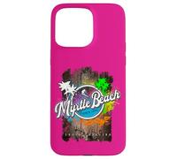 Myrtle Beach South Carolina Surf Retro Sunset Design Case for iPhone 15 Pro Max