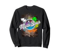 Myrtle Beach South Carolina Surf Retro Sunset Design Sweatshirt