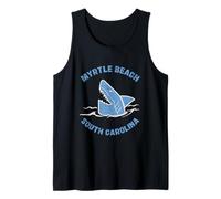 Myrtle Beach South Carolina Surf Vacation Vintage Shark Tank Top