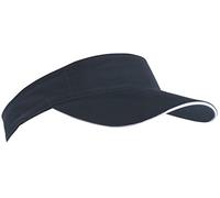 Myrtle Beach Trendy sunvisor with contrasting sandwich (black/white)