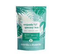 Myrtle & Maude - Queasy Days Herbal Tea - Morning Sickness Support and Nausea Relief - 100% Organic Peppermint & Ginger Tea - 45 Tea Bags - Caffeine Free - Certified Vegan (3 Pack of 15 Tea Bags)