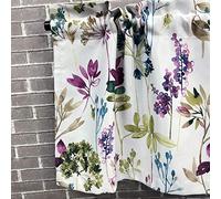 MYRU 1 Panel Purple Blue Flower Curtains Valance for Windows (1 x 54x18 Inch)