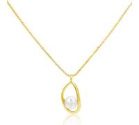 Myrvynte Pearl Necklaces for Women,Charm Necklace with Natural Freshwater Pearls,Dainty Pendant Necklaces Daily Wear or Fashion Gift for Women, 7-8mm, Pearl, Pearl