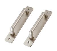 MyrXFb Handle,Door Handle,Sliding Door Handle,2pcs Barn Door Handles Kitchen Handles Sliding Door Handles(Brushed Nickel,Hole Distance: 128mm)