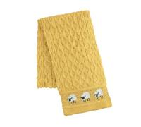 MYSASI Aron Scarf, 100% British Wool, Women's Winter Warm Sheep Design, Heritage Collection, Locally Sourced (Highland Sunflower, One Size)