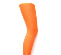 MYSASI Children's Footless Opaque Tights Size. 9-11 years. Neon Orange.