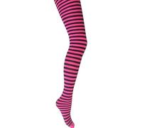 MYSASI London Ladies Striped Tights Sizes (UK, Alpha, M, Regular, Regular, Red and White)