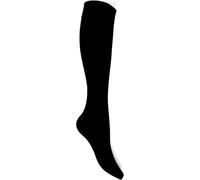 MYSASI Women’s Black Opaque Knee High Socks - Size 4-7 - 2 Pack - Soft, Breathable & Stretchy Hosiery - Black Knee High Pop Socks for Work, Office, Dress, Boots
