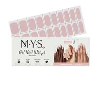 MYSc Gel Nail Wraps (Dusty Blush), Semi-Cured Gel Nail Wraps, 20 UV Gel Strips for a Long-Lasting, Salon-Quality Manicure at Home, Easy to Apply, No Smudges, Easy to Remove, Works with Any UV Lamp