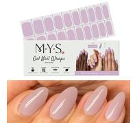 MYSc Gel Nail Wraps (Purple Haze) Semi-Cured Gel Nail Wraps, 20 UV Gel Strips for a Long-Lasting, Salon-Quality Manicure at Home, Easy to Apply, No Smudges, Easy to Remove, Works with Any UV Lamp