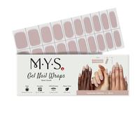 MYSc Semi-Cured Gel Nail Wraps - 20 UV Gel Strips for a Long-Lasting, Salon-Quality Manicure at Home - Easy to Apply, No Smudges, Chip-Resistant, Easy to Remove, Works with Any UV Lamp (Minkx)