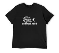 Myseek One Track Mind Skate Skating Skater Board Mens Cotton Tshirt Size XL Black