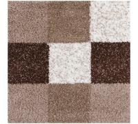 Myshaggy Geometric Brown Rug - 120X120 cm