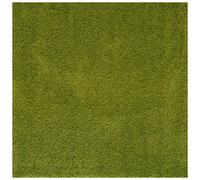 Myshaggy Solid Green Rug - 120X120 cm