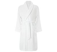 MyShoeStore 100% Luxury Egyptian Cotton Towelling Bath Robe Dressing Gown Terry Towel Soft Touch Bathrobe Housecoat White