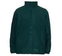 MyShoeStore Bronte Mens Padded Micro Double Sided Fleece Jacket Unisex Classic Anti Pill Polar Polo Soft Warm Winter Top Workwear Casual Outdoor Outer Wear Work Zip Pockets Coat (Bottle Green, XS)