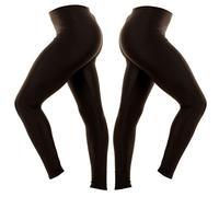 MyShoeStore Girls Shiny Lycra Leggings Childrens Ballet Dance Nylon Neon Stretch Elasticated Footless Tights Kids Gymnastics Trousers Gym Yoga Disco Slim Fit Wet Look Pants(Black, 11-12 Years)